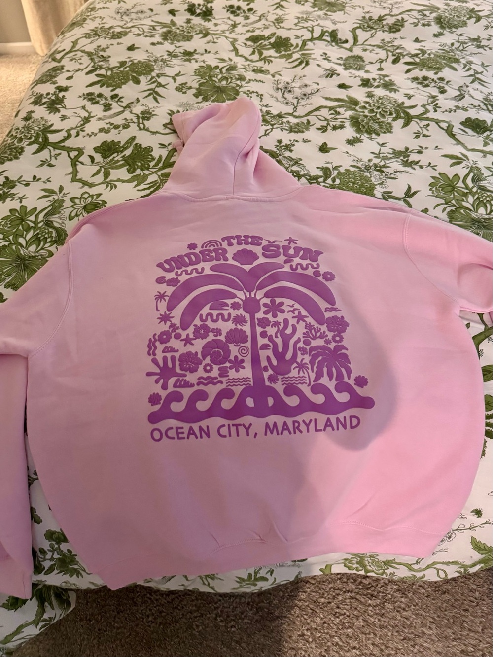 Pink "Under the Sun" Ocean City Hoodie